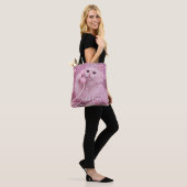 Tote Bag Glamorous Princess Cat Using Telephone             (Sur le modèle)
