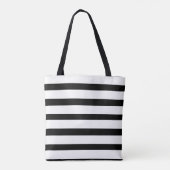 Tote Bag Glamour Chic faux or rayures métalliques (Dos)