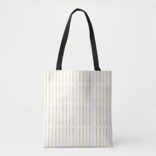 Tote Bag Glamour élégant tendance Moderne Faux Gold Stripes