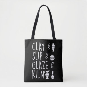 Tote Bag Glaze à glissière d'argile Céramique à poterie