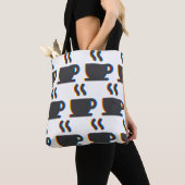 Tote Bag Glitch à café (De près)