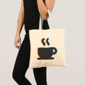 Tote Bag Glitch à café (Devant (produit))