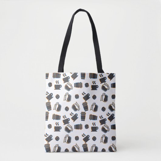 Tote Bag Glitch café (Devant)