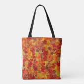 Tote Bag Glittery Fall Maple Feuilles (Dos)