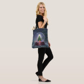 Tote Bag Globe des neiges de l'arbre de Noël (Sur le modèle)