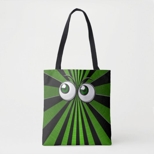 Tote Bag globes oculaires verts (Devant)