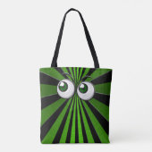 Tote Bag globes oculaires verts (Dos)