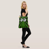 Tote Bag globes oculaires verts (Sur le modèle)