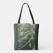 Tote Bag Gloire du matin à double image fleur et vrille (Dos)