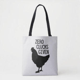 Tote Bag Gloussements zéro donnés le poulet Fourre-tout