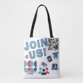 TOTE BAG GLOW REJOINS-NOUS ! VISIBILTÉ (Devant)