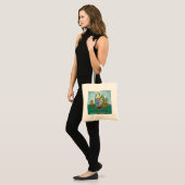 Tote Bag Gnome à vélo (Devant (modèle))