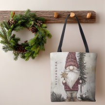 Gnome de Noël pour les Fêtes avec nom personnalisé