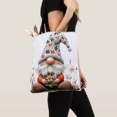 Tote Bag Gnome de printemps floral (De près)