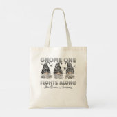 Tote Bag Gnome One combat seul Black Skin Cancer Sensibilis (Dos)