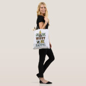 Tote Bag Gnome Worry Bee Happy ! (Sur le modèle)