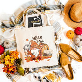 Tote Bag Gnomes et latte d'épices Citrouilles