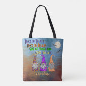 Tote Bag Gnomes rustiques Go Trick or Treking (Dos)