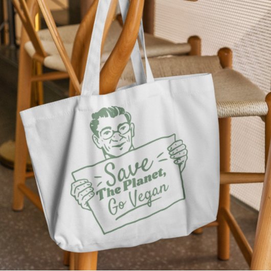 Tote Bag Go Vegan Ecology