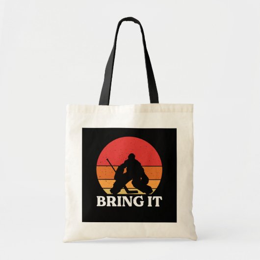 Tote Bag Goalie De Hockey Sur Glace (Devant)