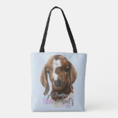 Tote Bag GOAT LOVE | Juste Freiner AMOUR Baby Chèvres OK (Dos)