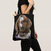Tote Bag GOAT LOVE | Juste Freiner AMOUR Baby Chèvres OK (De près)