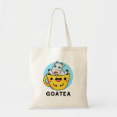 Tote Bag Goatea Funny Chèvre Thé Pun (Devant)