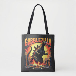 Tote Bag Gobblezilla Éffrayant Turquie Thanksgiving Gobble