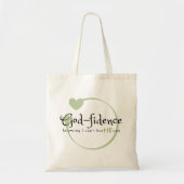 Tote Bag God-Fidence Small Fourre-tout - Vert (Devant)