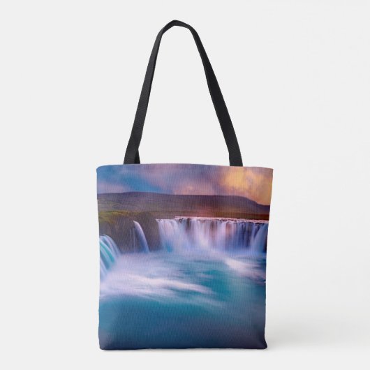Tote Bag Godafoss, chutes d'Islande (Dos)