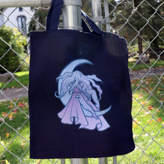 Tote Bag Goddess de lune violette Wiccan Triple Moon Symbol