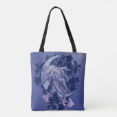 Tote Bag Goddess de lune violette Wiccan Triple Moon Symbol (Dos)