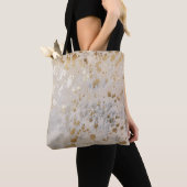 Tote Bag Gold Cowhide Print Metallic (De près)