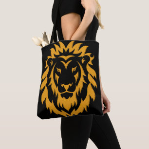 Tote Bag Gold Lion Big Graphic