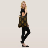 Tote Bag Gold Modern Boho Elegant Abstract Art Pattern #502 (Sur le modèle)