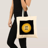 Tote Bag Gold Seal Award avec n'importe quel texte (Devant (produit))