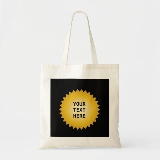 Tote Bag Gold Seal Award avec n'importe quel texte (Devant)