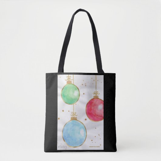 Tote Bag Gold Strings & Pretty Things - KidsArt pour CHOC (Devant)