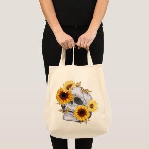 TOTE BAG GOLDEN BLOOM SKULL