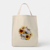 TOTE BAG GOLDEN BLOOM SKULL (Dos)