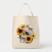 TOTE BAG GOLDEN BLOOM SKULL (Devant)