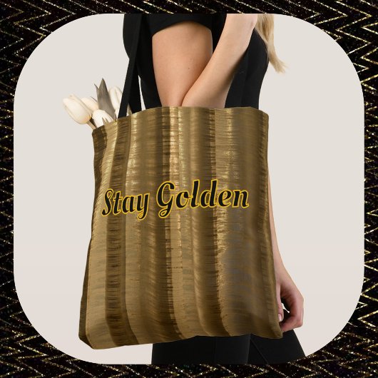 Tote Bag Golden Brown Glamour Chic