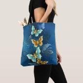 Tote Bag Golden butterflies (De près)