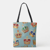 Tote Bag Golden Crown Baroque Mode Texture (Dos)