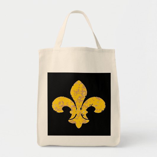 Tote Bag Golden Distants Fleur De Lis (Devant)