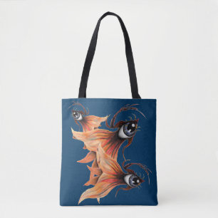 Tote Bag Golden Eye Surreal Goldfish Imaginaire Art origina