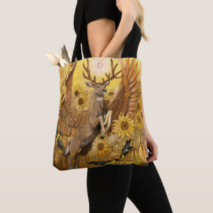 Tote Bag Golden Feilds Mule Deer