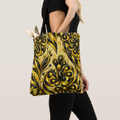 Tote Bag Golden Orbit Bloom (De près)