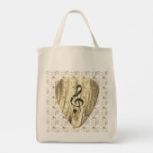 Tote Bag Golden Plectron - Design élégant pour les mélomane (Dos)