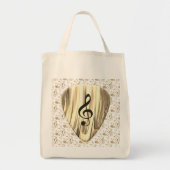 Tote Bag Golden Plectron - Design élégant pour les mélomane (Devant)